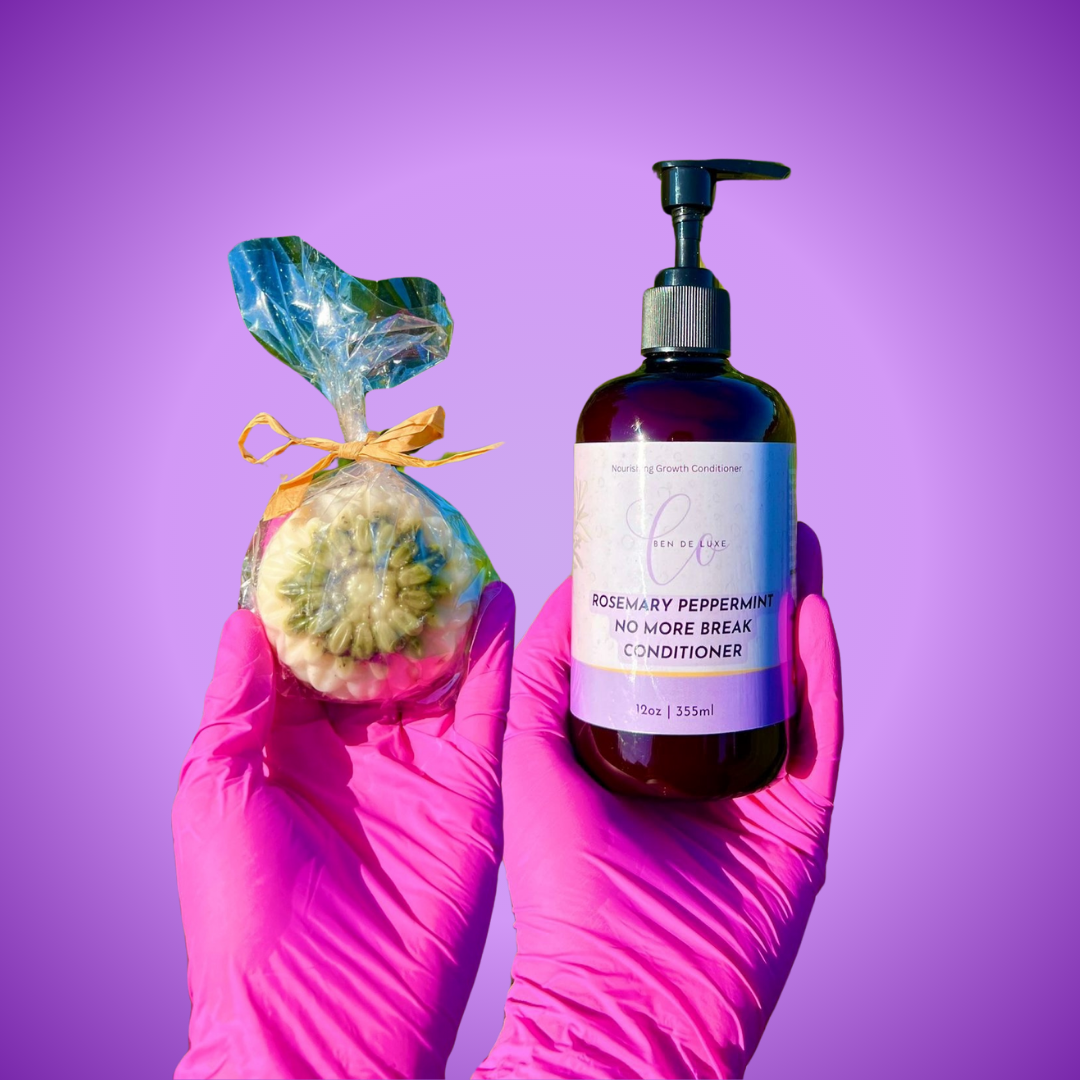 ROSEMARY PEPPERMINT 'NO MORE BREAK' SHAMPOO BAR & CONDITIONER BUNDLE (SAVE WITH THIS BUNDLE) š„