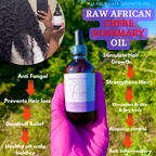 'Raw' African Indian Infused Growth oil 💜 VIRAL + BEST SELLER🔥