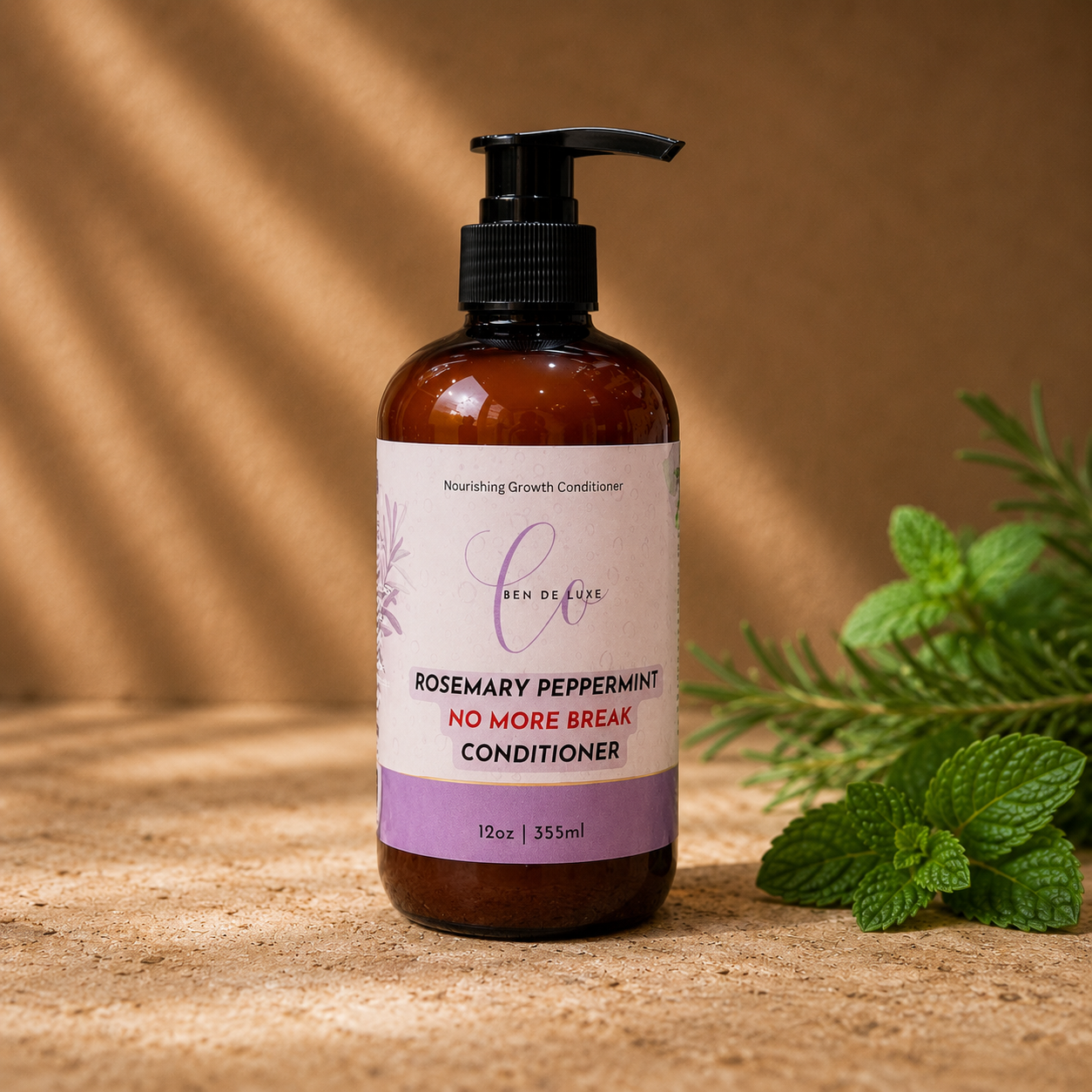 Rosemary Peppermint ‘No more break’ conditioner (12 oz)💜