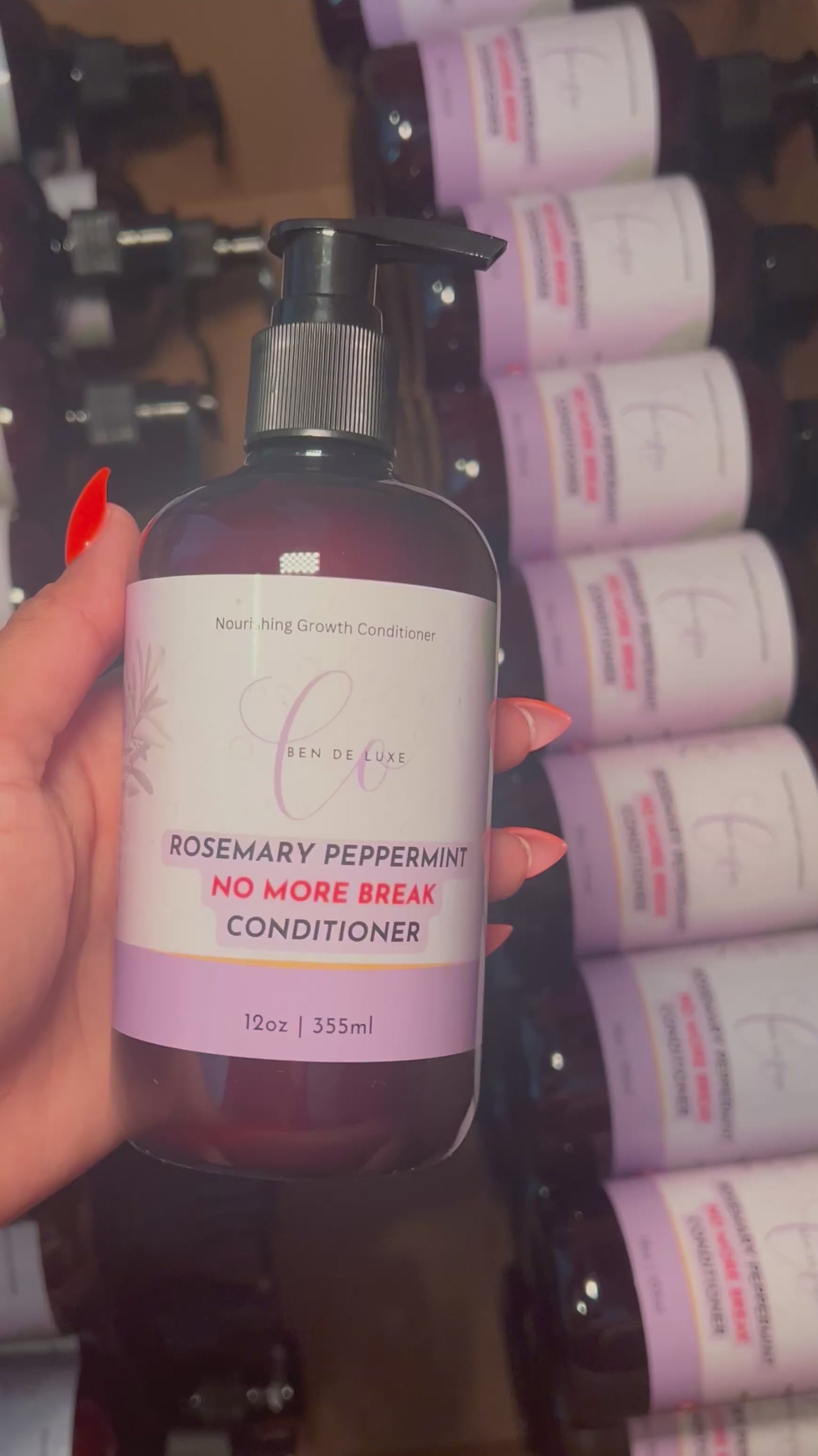 Rosemary Peppermint ‘No more break’ conditioner (12 oz)💜
